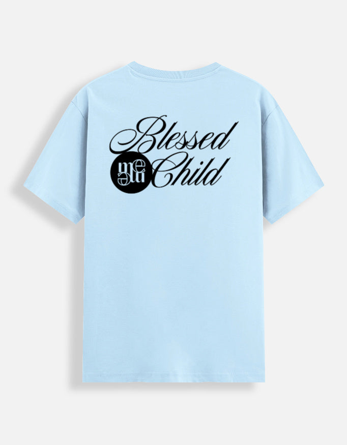 Blessed child t-shirt back baby blue