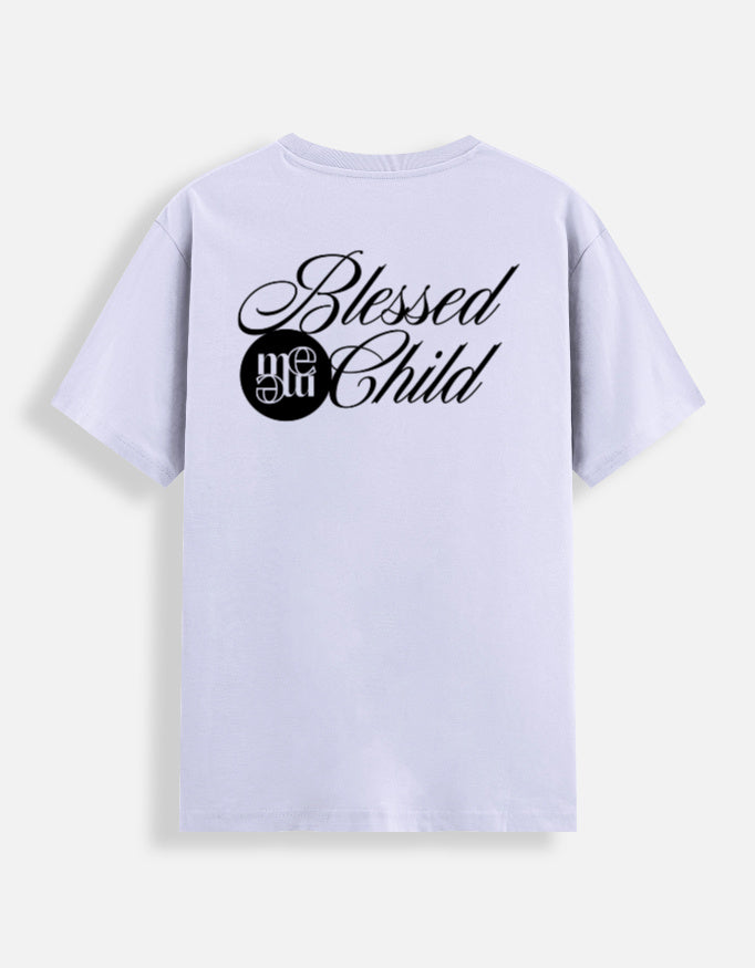 Blessed child t-shirt back lavender