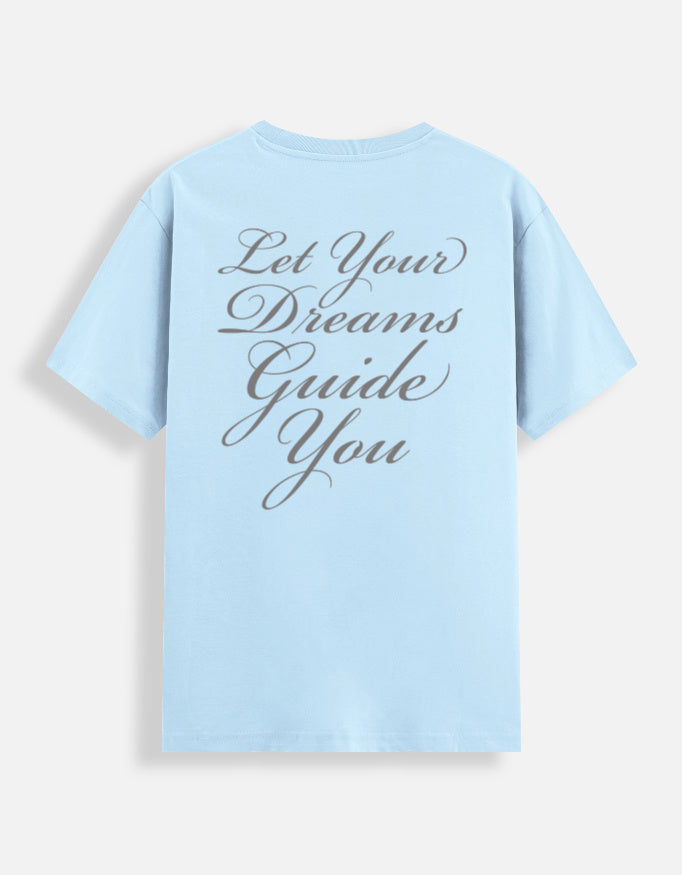 Dream guide t-shirt back baby blue