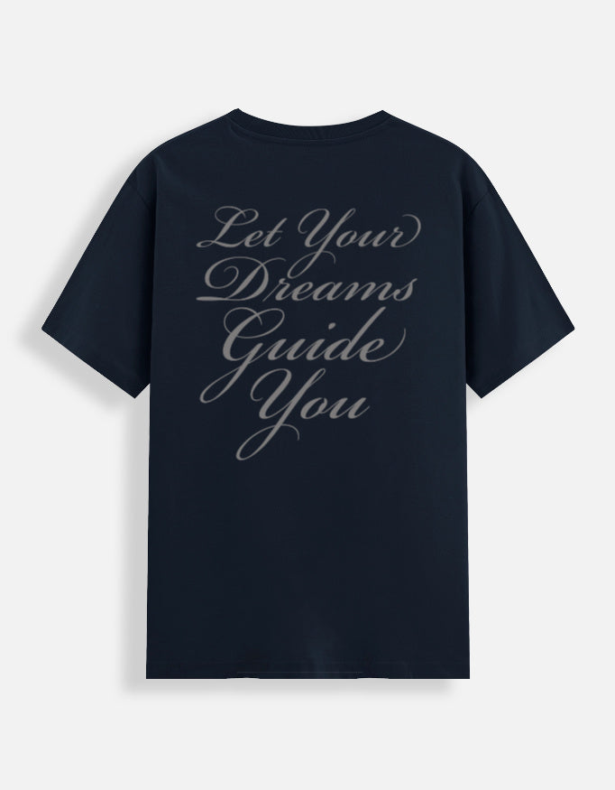 Dream guide t-shirt back navy blue