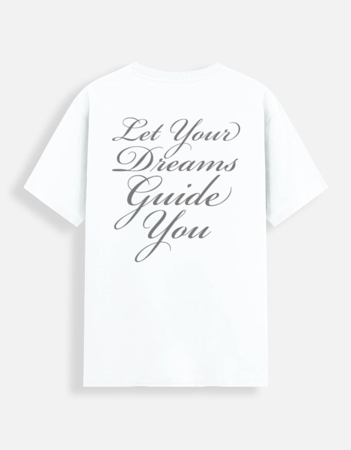 Dream guide t-shirt back white
