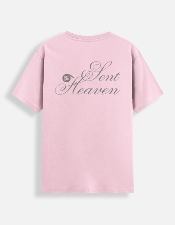 Heaven sent t-shirt back pink