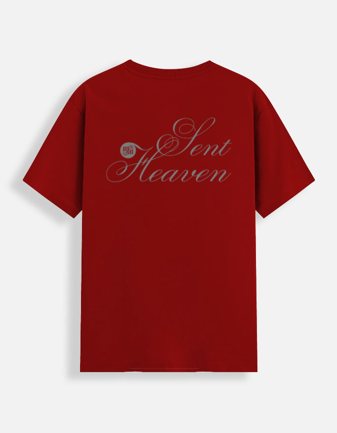 Heaven sent t-shirt back red