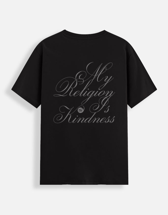 Kind relogion t-shirt back black