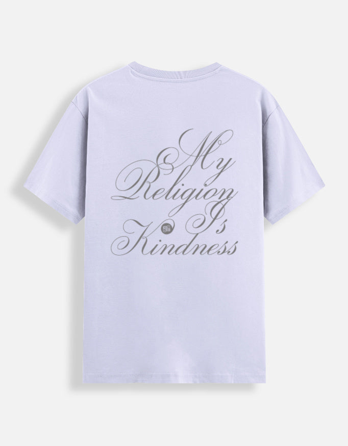 Kind relogion t-shirt back lavender