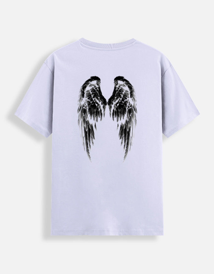 Me got wings t-shirt back lavender