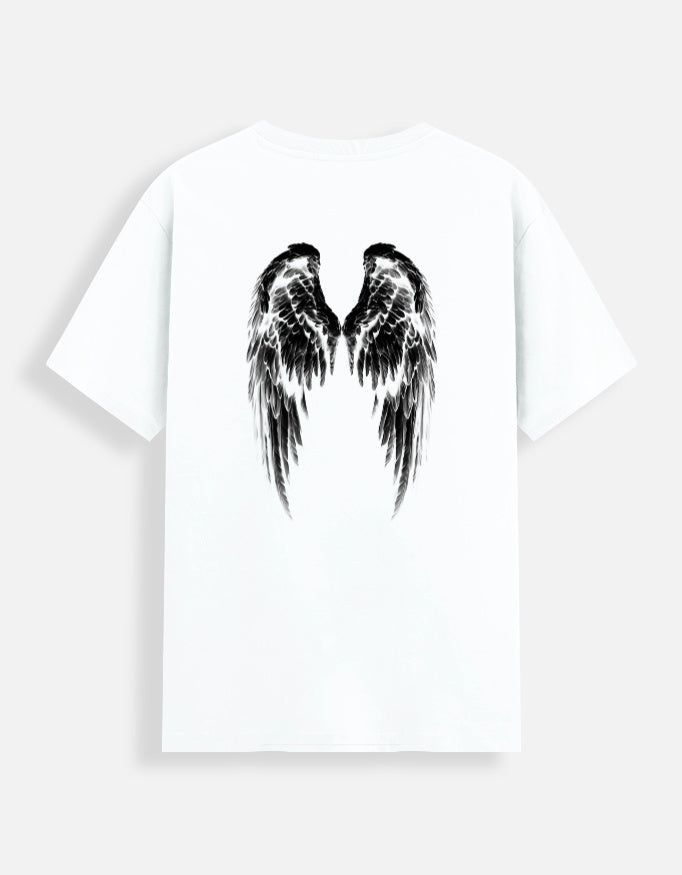 Me got wings t-shirt back white