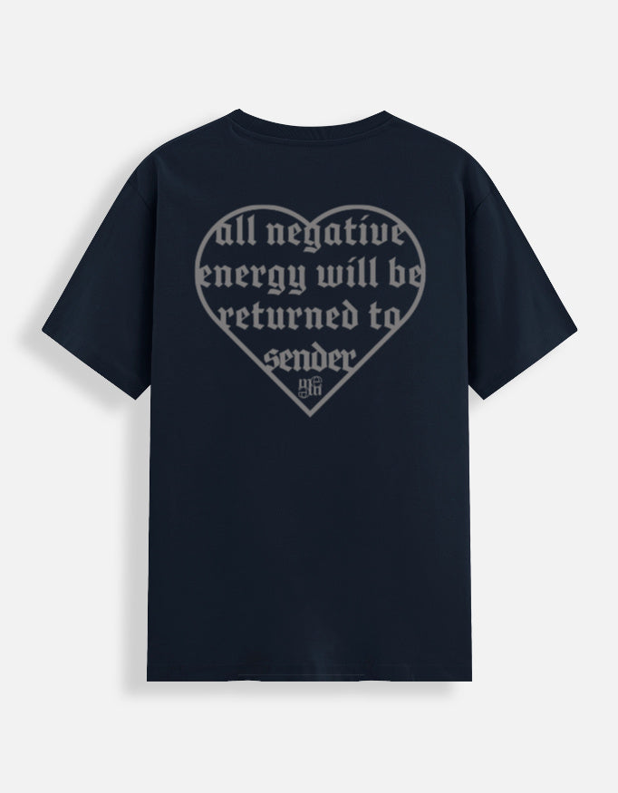 Nonegativity t-shirt back navy blue