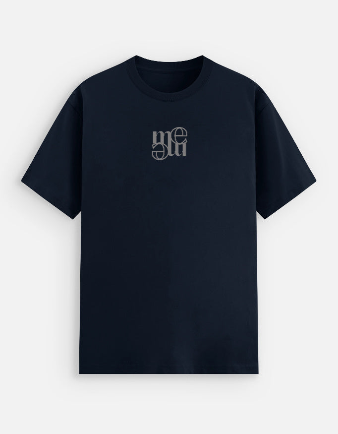 Nonegativity t-shirt front navy blue